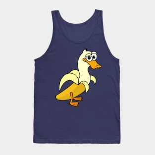 Funny Cartoon Banana Duck Hybrid Humor Meme Tank Top